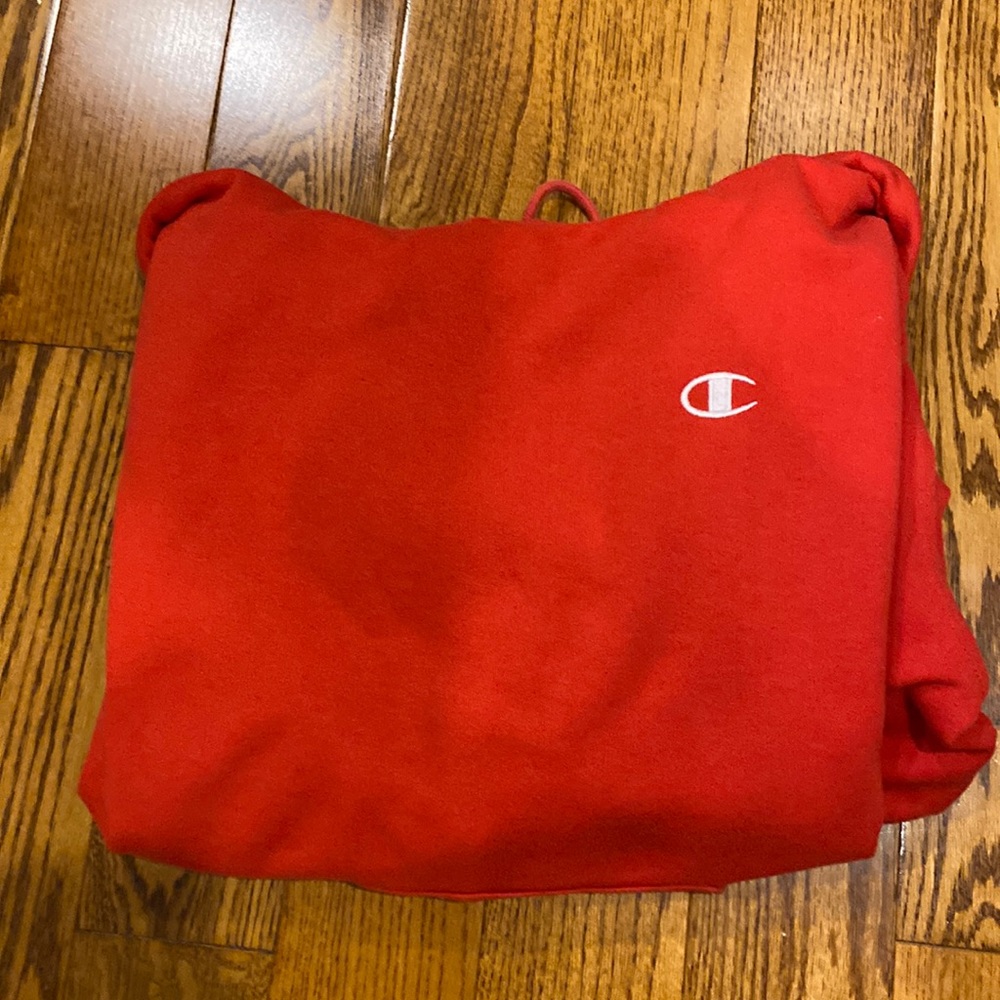 Red Champion Hoodie